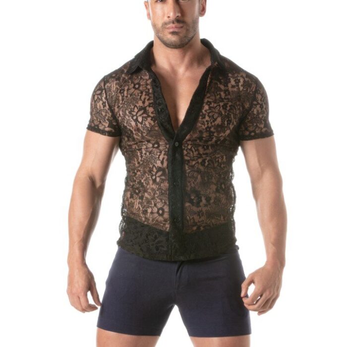 LACE SHORT SLEEVES SHIRT